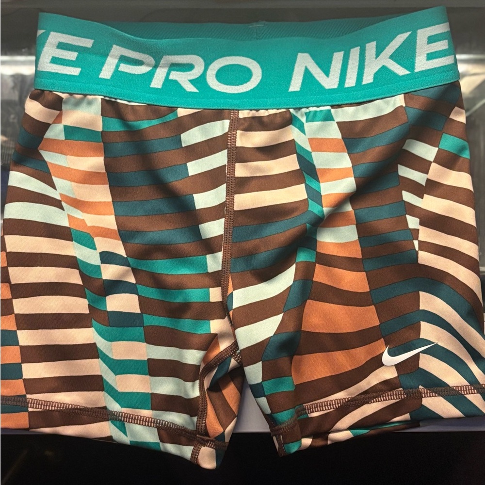 Nike Pro Dri-FIT Shorts with Brown Accents